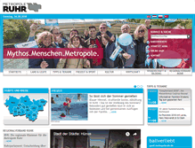 Tablet Screenshot of metropoleruhr.de
